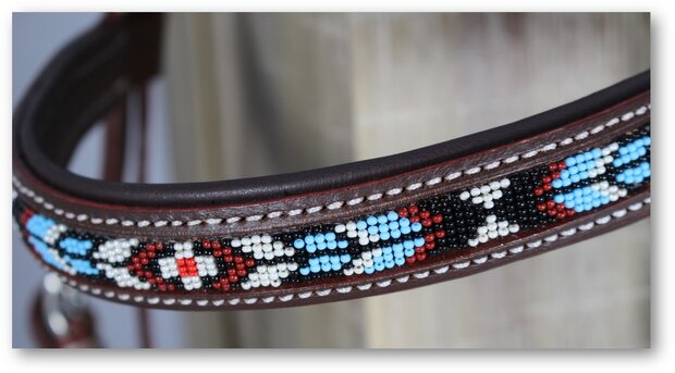 Bitloos Sidepull Hoofdstel Kifra Beaded Sedona