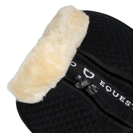 Equestro Halfpad met pockets en lamswol onderzijde