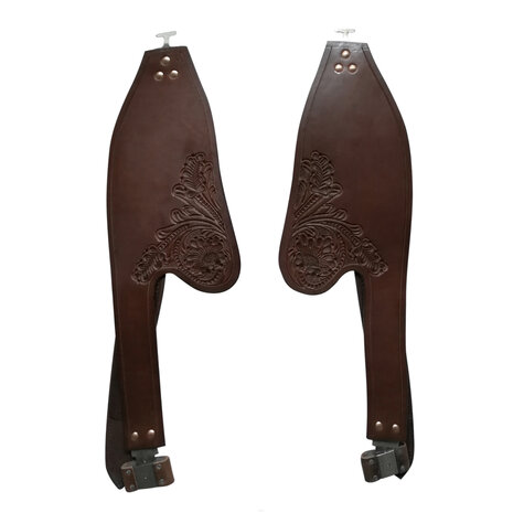 Losse Fenders voor Freemax Western Zadels &ndash; Cow Leder met Tooling