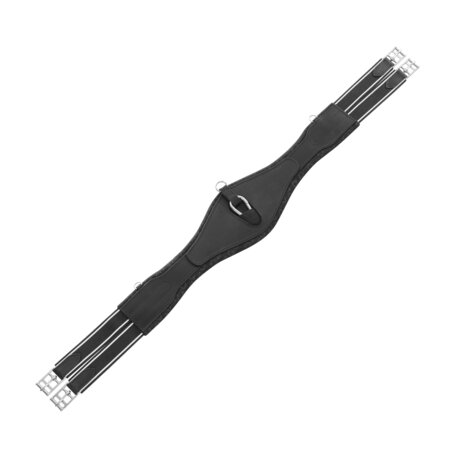 Equestro Anatomische Leren Springsingel met Neopreen &ndash; Zacht en Flexibel