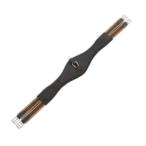 Equestro Anatomische Leren Springsingel met Neopreen &ndash; Zacht en Flexibel