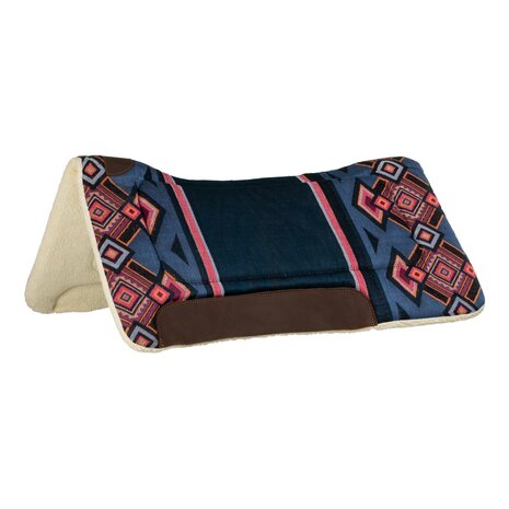 Pool's Westernpad met synthetisch wol Dark Blue