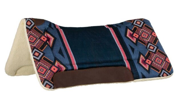 Pool's Westernpad met synthetisch wol Dark Blue