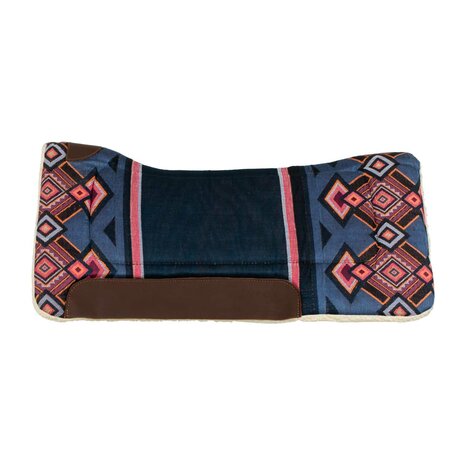 Pool's Westernpad met synthetisch wol Dark Blue