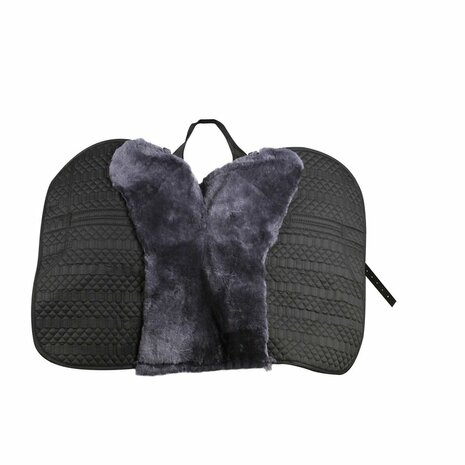 Lamswollen Barebackpad Ibero Grijs - Support en Close Contact