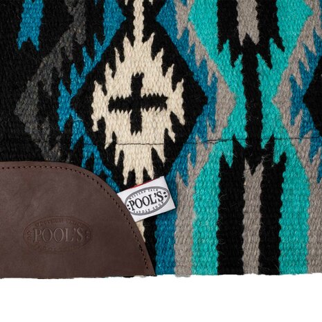 Pool's New Zealand Wolvilt Pad Royal/Black/Turquoise