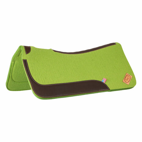 Pool&rsquo;s Westernpad Vilt &ndash; Dubbele Viltlaag (32" x 32") Lime