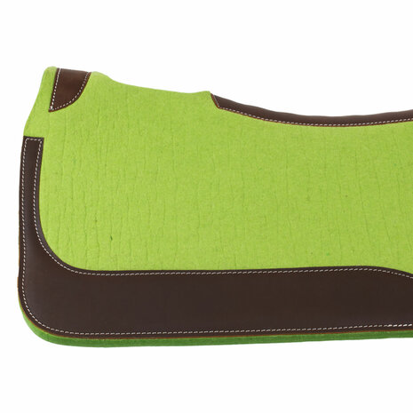 Pool&rsquo;s Westernpad Vilt &ndash; Dubbele Viltlaag (32" x 32") Lime