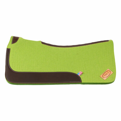 Pool&rsquo;s Westernpad Vilt &ndash; Dubbele Viltlaag (32" x 32") Lime