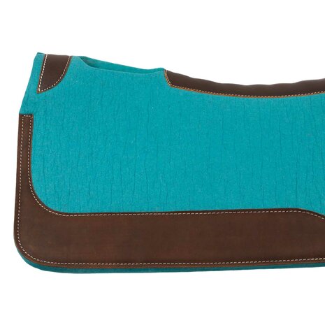 Pool&rsquo;s Westernpad Vilt &ndash; Dubbele Viltlaag (32" x 32") Turquoise