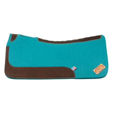 Pool&rsquo;s Westernpad Vilt &ndash; Dubbele Viltlaag (32" x 32") Turquoise