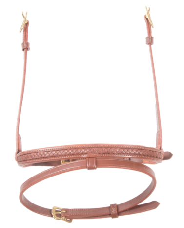 Karlslund Gevlochten Hoge Neusriem voor Combi Hoofdstel