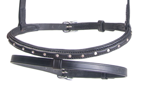 Karlslund Stjarni gecombineerde neusriem met kristallen