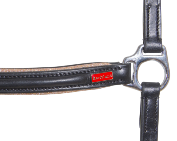 Karlslund Rose Glitter Lage Neusriem voor Combi Hoofdstel