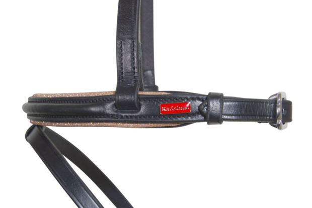 Karlslund Rose Glitter Hoge Neusriem voor Combi Hoofdstel