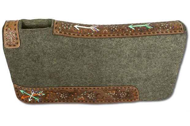 Westernpad Wolvilt Flower &amp; Arrow Tooling 