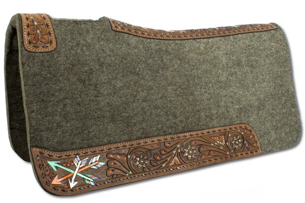Westernpad Wolvilt Flower &amp; Arrow Tooling 
