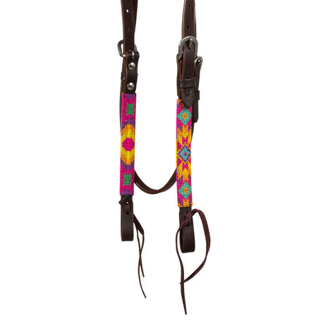 Pool&rsquo;s Multicolor Beaded Oiled Western Hoofdstel