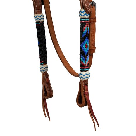Pool's Navajo Beads Hoofdstel met Tooling