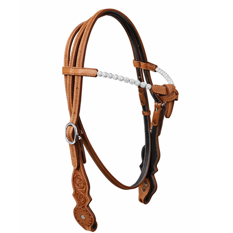 Futurity Browband Western Headstall met Crystal Balls | QH