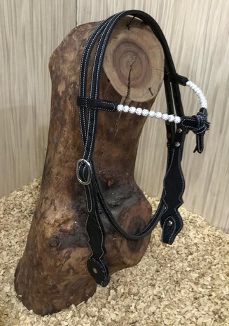 Futurity Browband Western Headstall met Crystal Balls | QH