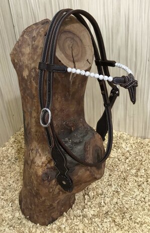 Futurity Browband Western Headstall met Crystal Balls | QH