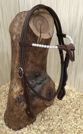 Futurity Browband Western Headstall met Crystal Balls | QH