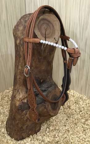 Futurity Browband Western Headstall met Crystal Balls | QH
