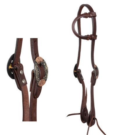 Pool's One Ear Western Hoofdstel &ndash; German Buckles