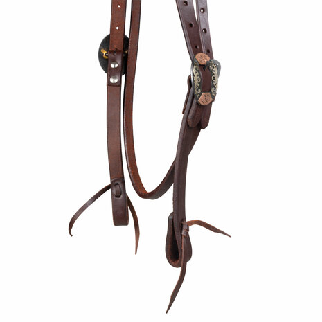 Pool&rsquo;s Western Fancy Hoofdstel QH met German Silver Gespen
