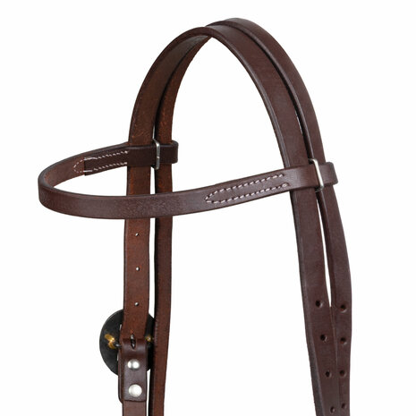 Pool&rsquo;s Western Fancy Hoofdstel QH met German Silver Gespen