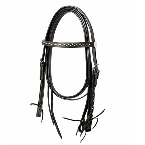 Western hoofdstel Silver compleet met Reins