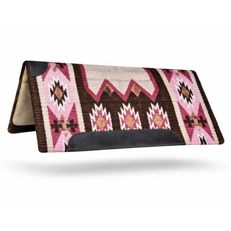 Dakota Westernpad 100% Wol - Ros&eacute; Chocolate - 34&rdquo; x 36&rdquo;