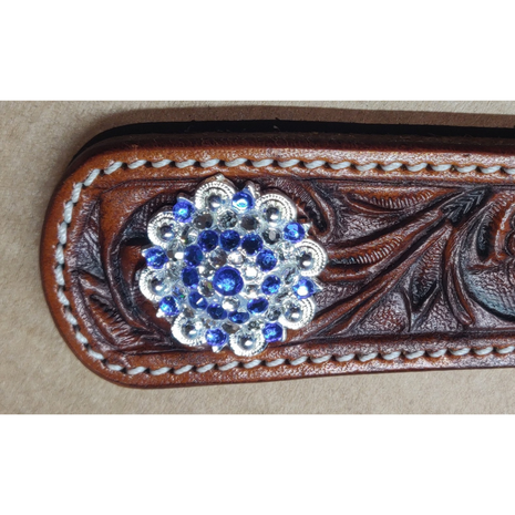 RHINESTONE Concho Flower Setting Sapphire
