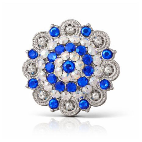 RHINESTONE Concho Flower Setting Sapphire