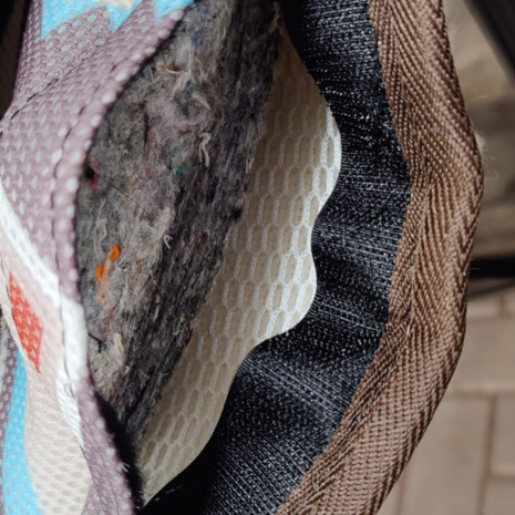 Burioni westernpad round TexTech &amp; scheerwol &ndash; met inlagevakken (exclusief bij Kifrahorse.nl)