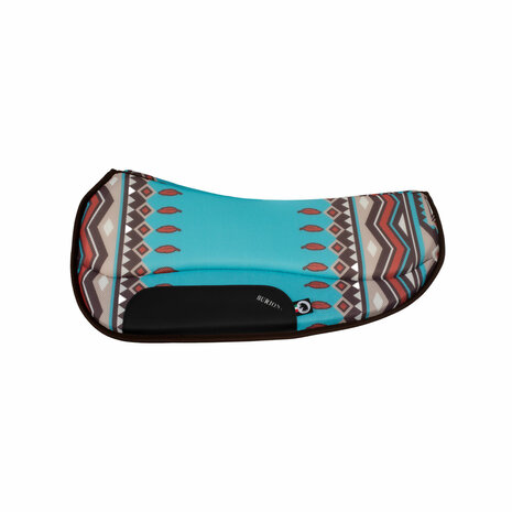 Burioni westernpad round TexTech &amp; scheerwol &ndash; met inlagevakken (exclusief bij Kifrahorse.nl)