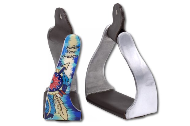 Westernbeugels Twisted Aluminium Follow Your Dreams