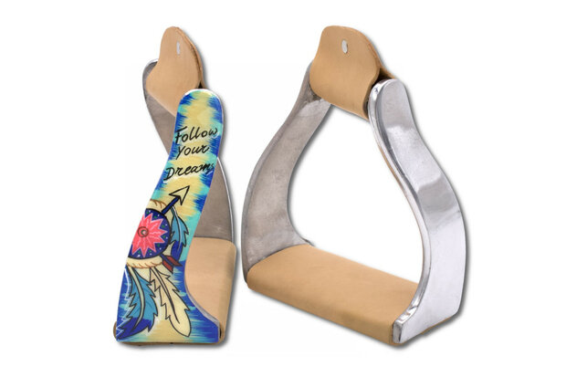 Westernbeugels Twisted Aluminium Follow Your Dreams