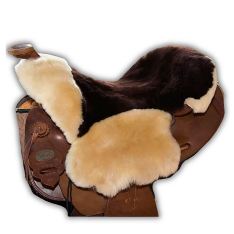 Seatsaver Western Lamswol Bruin Naturel
