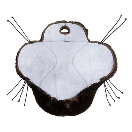 Merino schapenvacht seatsaver voor westernzadel Bruin