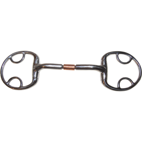 Karlslund Komfort Bit &ndash; anatomisch watertrens met tongvrijheid en koperen roller