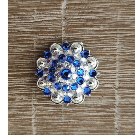 RHINESTONE Concho Flower Setting Sapphire