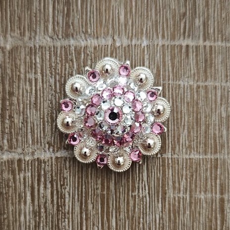 RHINESTONE Concho Flower Setting Pink