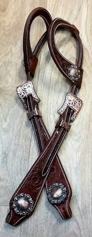 Buckle Set 3-piece &ndash; Silver met Copper Overlay