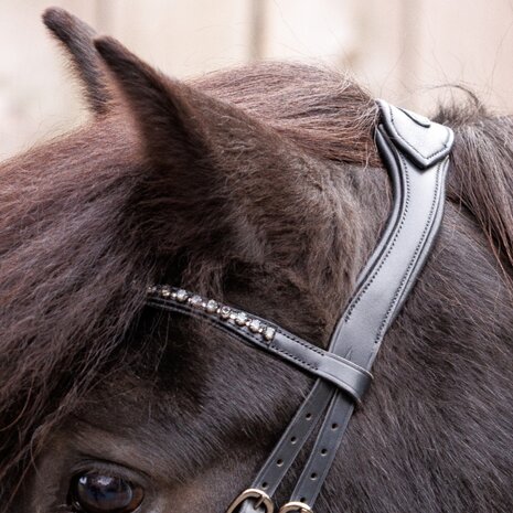 IJslander hoofdstel Freya Black on Black