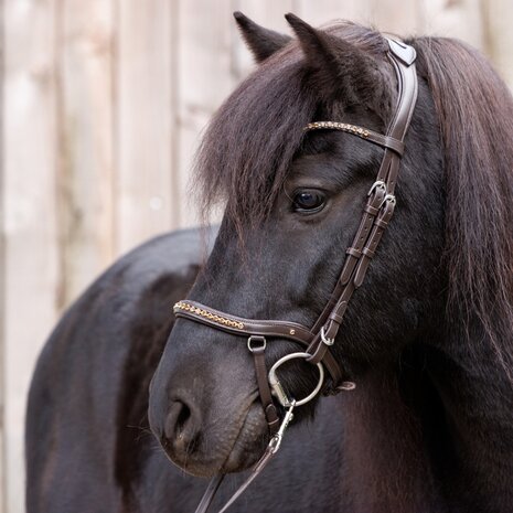 IJslander hoofdstel Jorunn Brown Silver