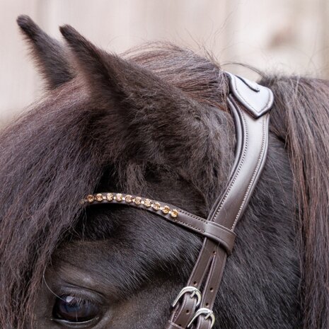 IJslander hoofdstel Jorunn Brown Silver