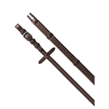 Equestro Kris Plus NP Rubber Grip Teugels &ndash; Plantaardig Gelooid Leder