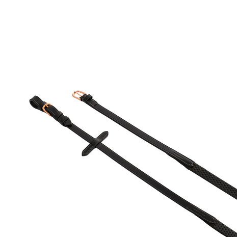 Equestro Kris Ros&eacute; Gold Grip Teugels &ndash; Italiaans Leder &ndash; 19mm